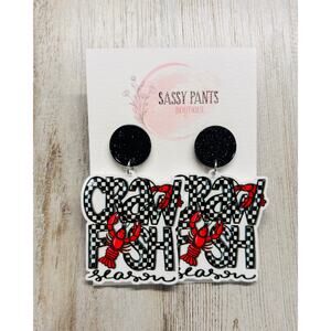Crawfish Season Crawfish Party Earrings NEW